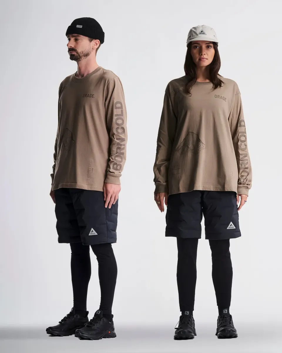Orage Alpine Ascent t-shirt manche longue coton bio argile