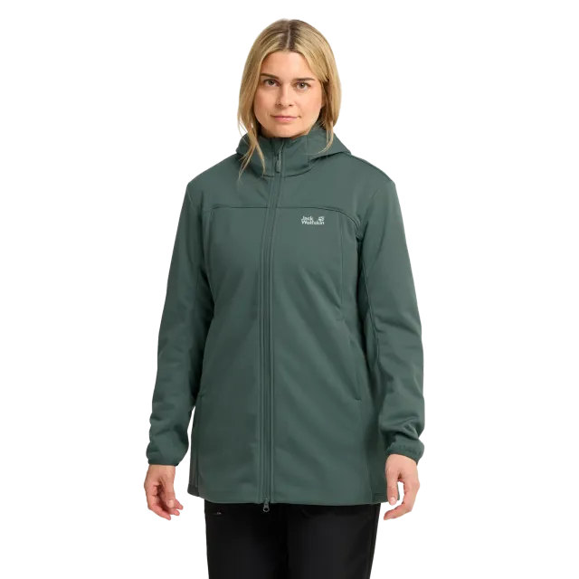 Jack Wolfskin Windhain 2 Coat W manteau femme déperlant