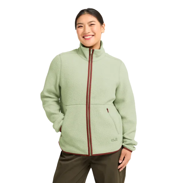 Jack Wolfskin Lite Curl FZ W veste polaire femme col montant
