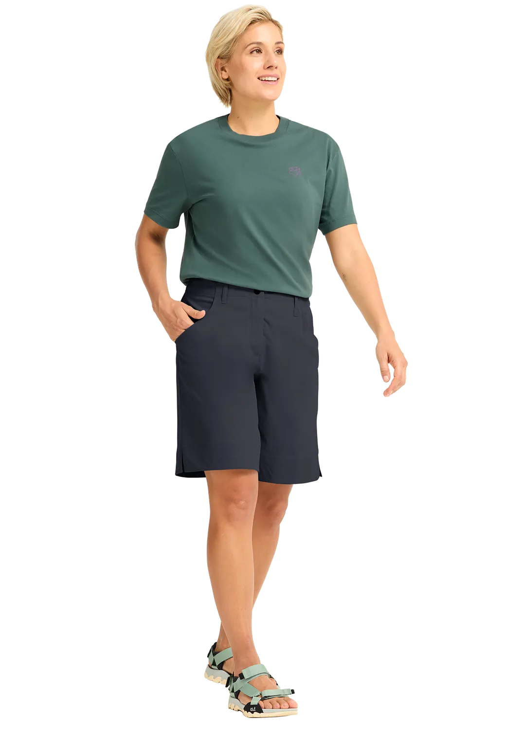 Jack Wolfskin Mahani Shorts short rando femme stretch