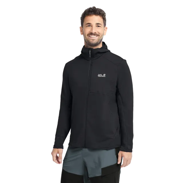 Jack Wolfskin Litestride Hooded veste homme polaire zippée