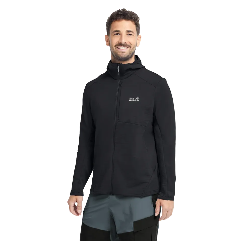 Jack Wolfskin Litestride Hooded veste homme polaire zippée