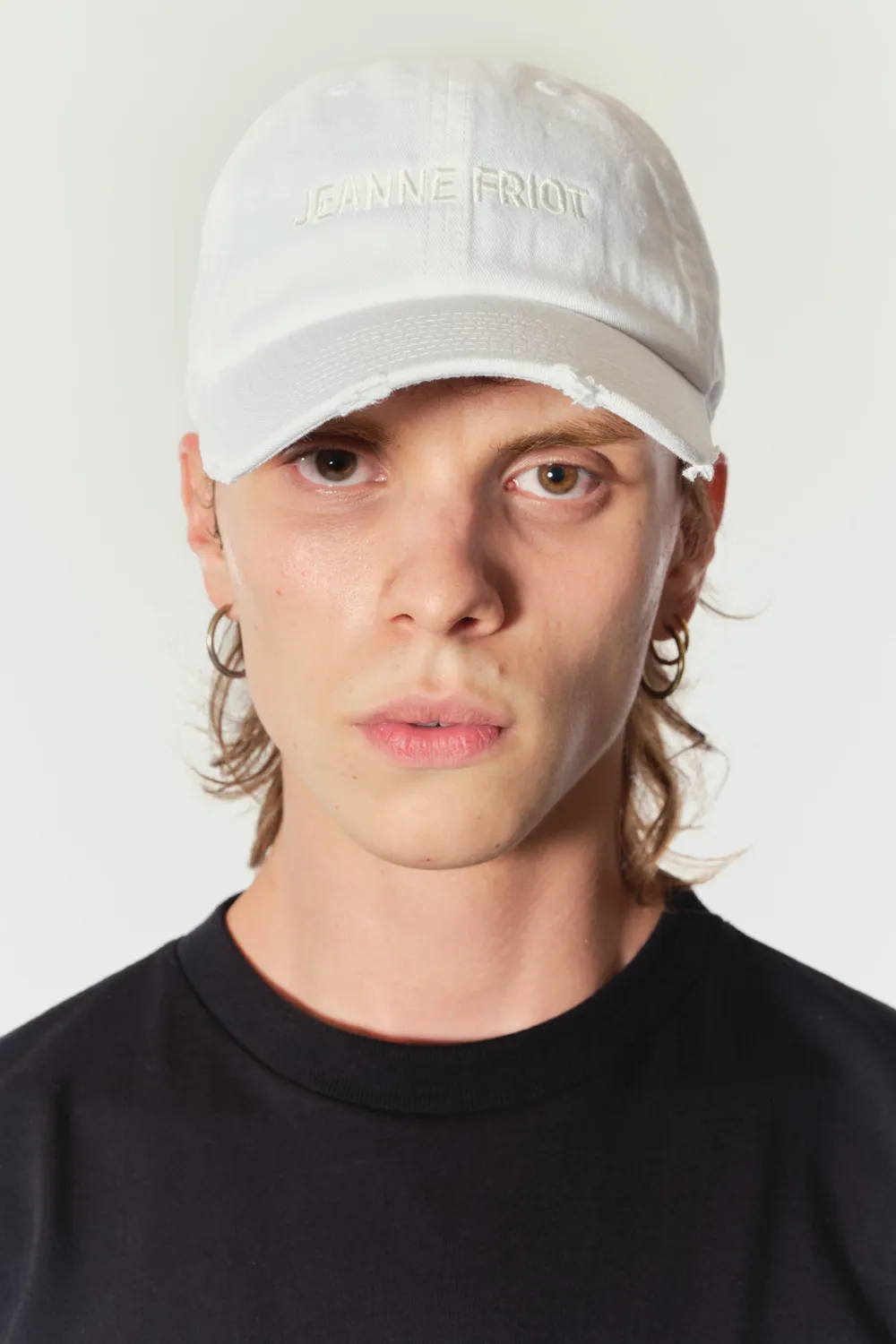Jeanne Friot Logo Cap casquette coton noire