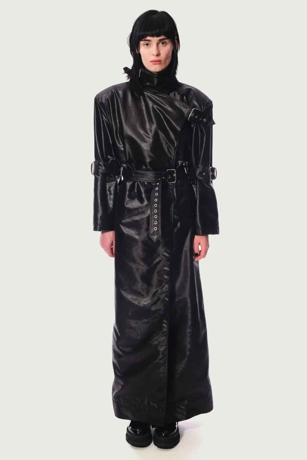JEANNE FRIOT Jeanne Trench imperméable noir
