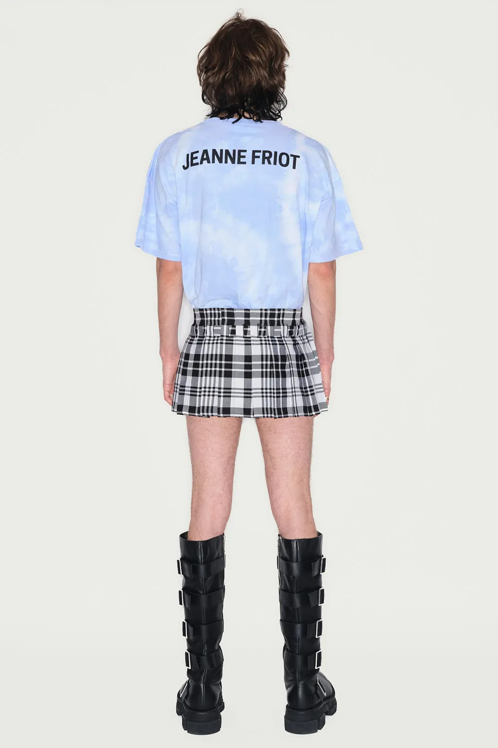 JEANNE FRIOT Résistance mini kilt tartan plissé