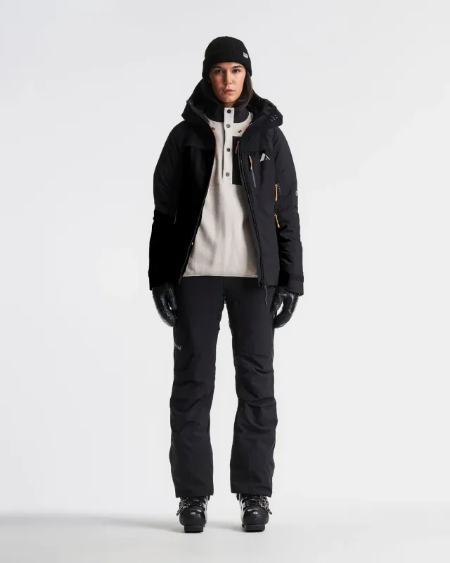 Orage Nina veste ski femme Plum Noir isolante