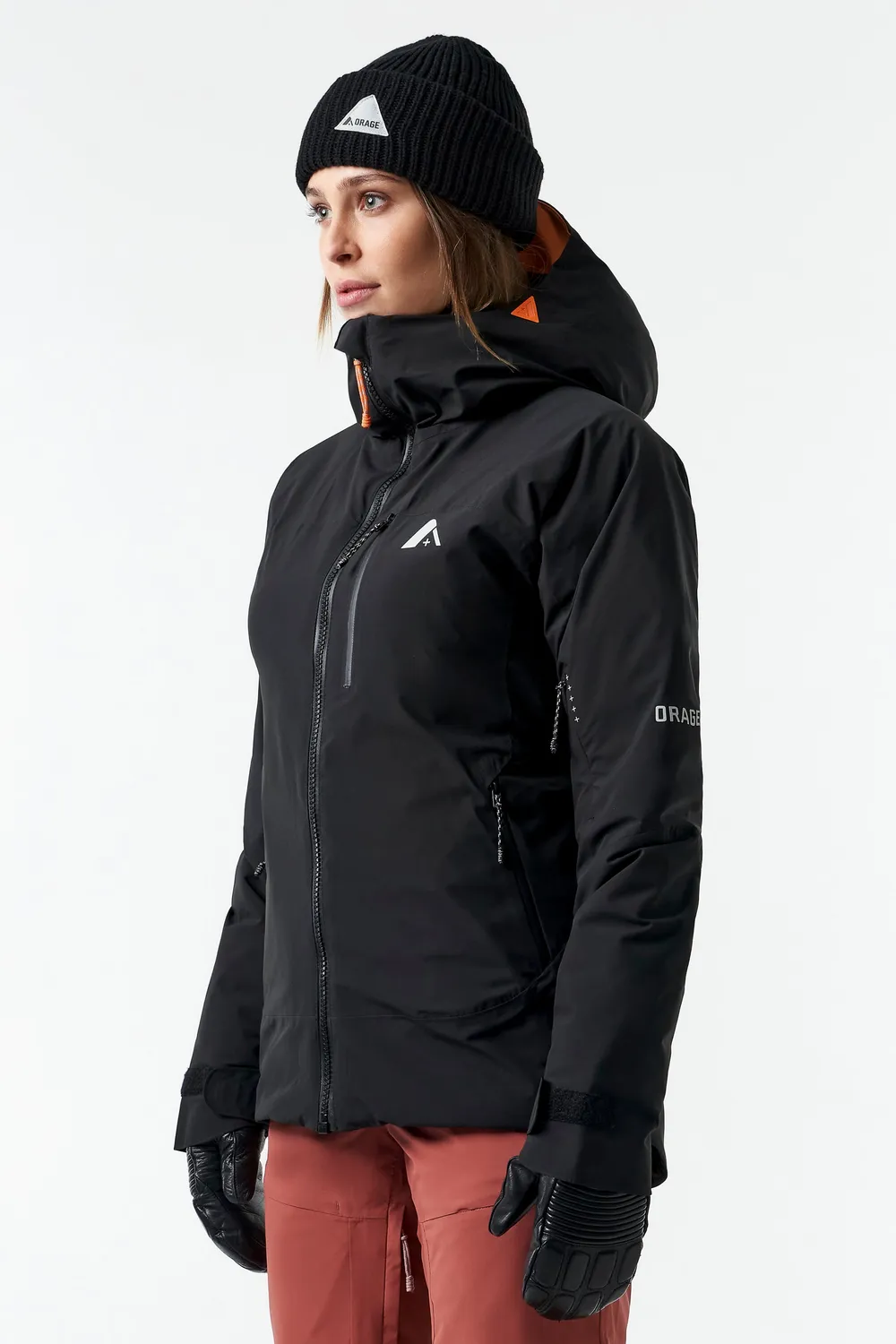 Orage Nina Hybrid veste ski noir piste