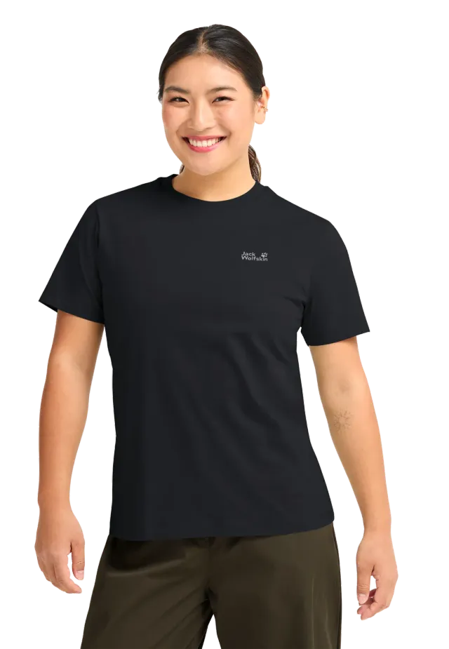 Jack Wolfskin Essential T W t-shirt femme coton coupe droite