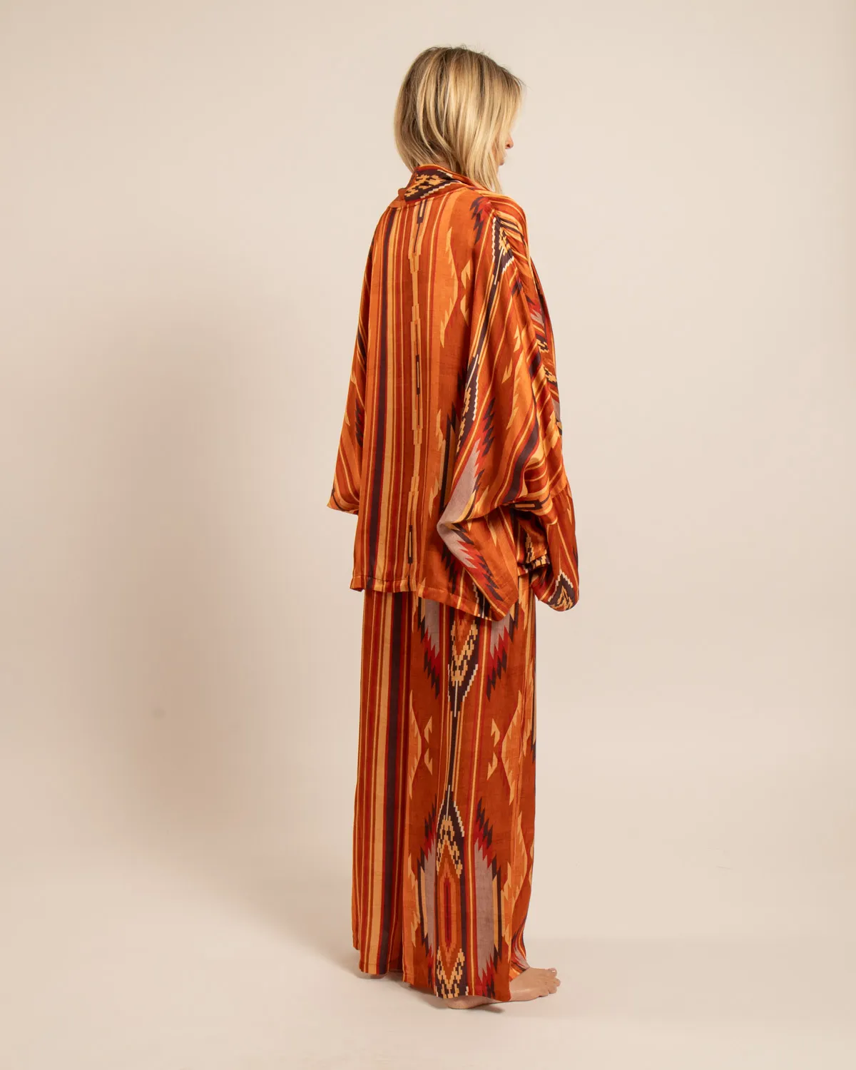 AOKYANOS Chicago Koda Terra Light veste kimono imprimé