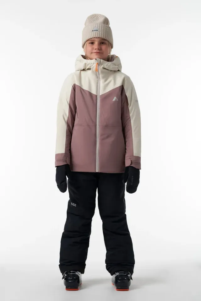 Orage Bromont veste isolée fille rose imperméable