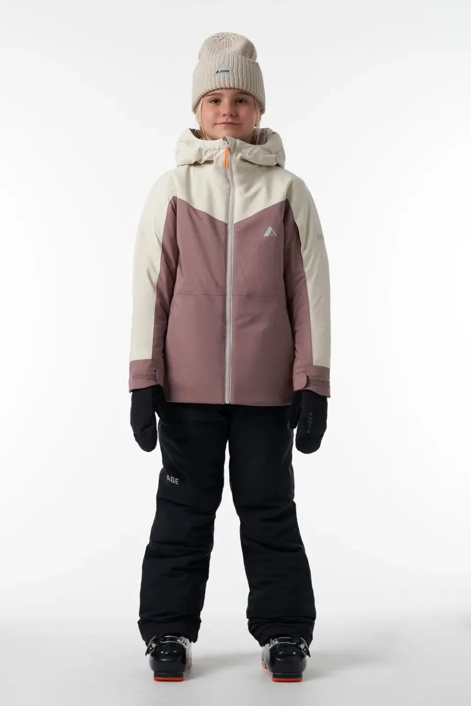 Orage Bromont veste isolée fille rose imperméable