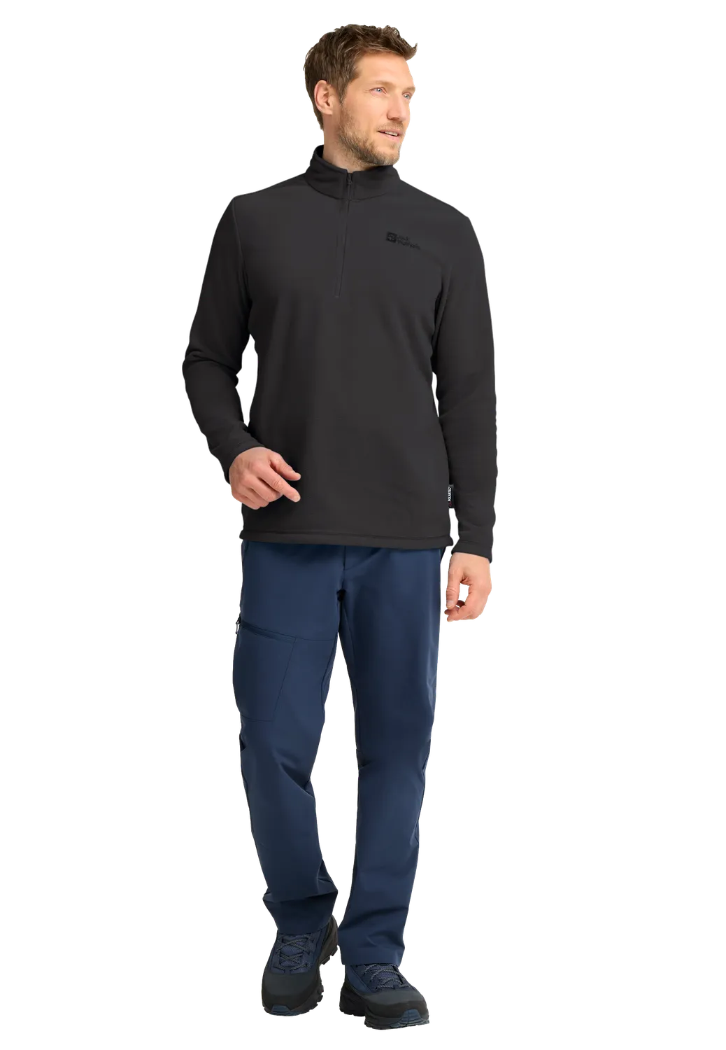 Jack Wolfskin Taunus HZ M polaire demi-zip recyclée