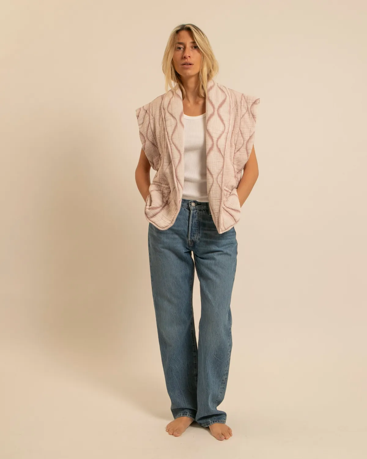 AOKYANOS Brooklyn Poudre kimono coton taille S-L