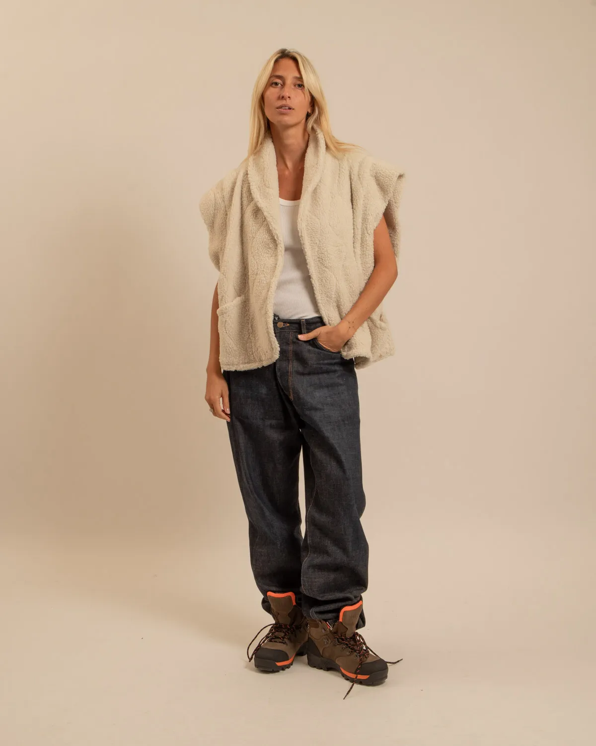AOKYANOS Brooklyn Sherpa veste crème taille unique