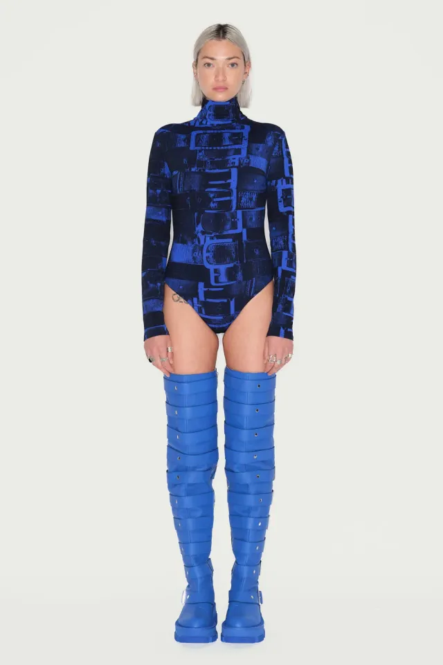 JEANNE FRIOT Cavaliere Body body rouge moulant