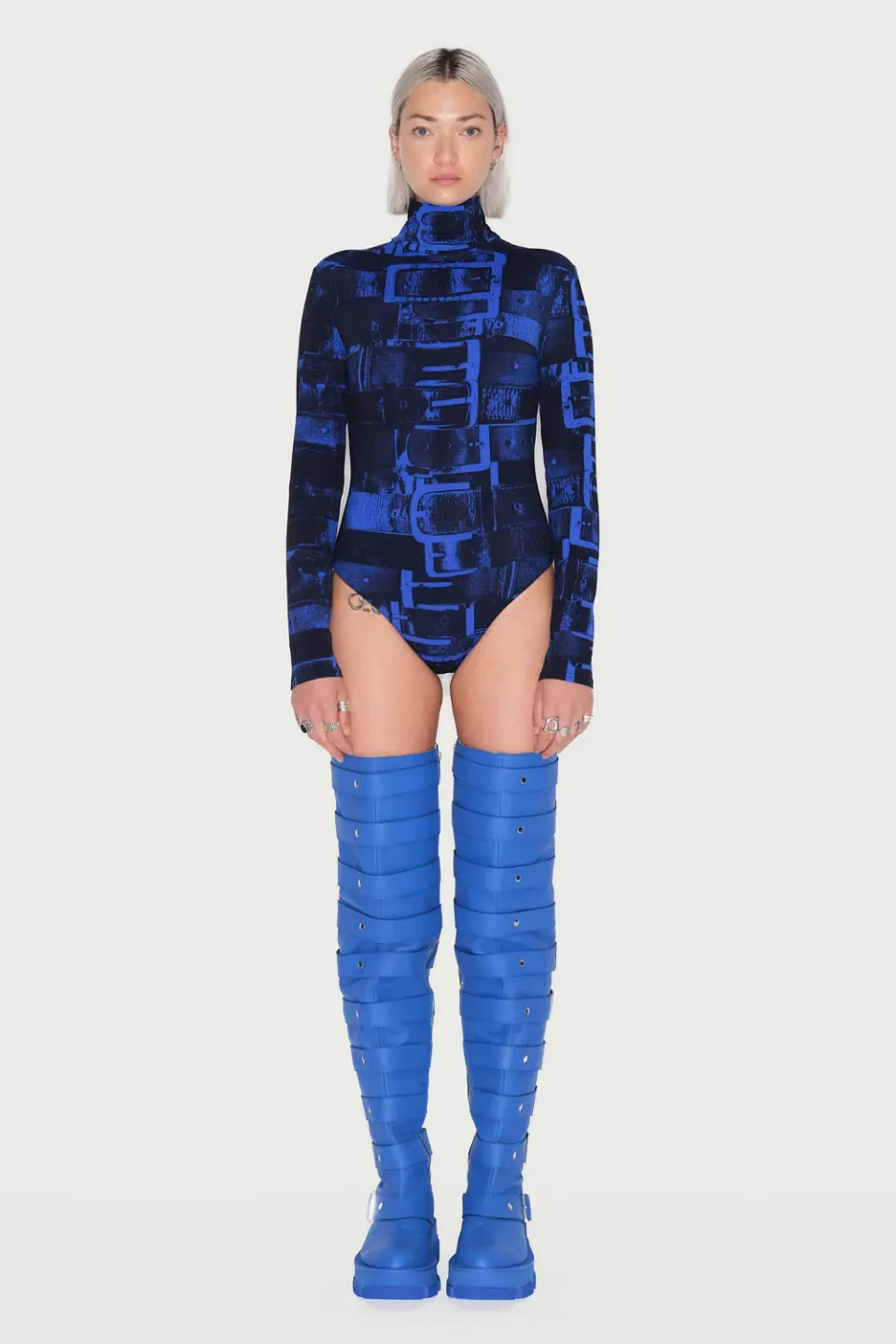 JEANNE FRIOT Cavaliere Body body rouge moulant
