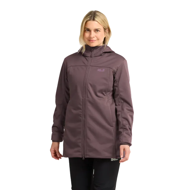 Jack Wolfskin Windhain 2 Coat W manteau femme déperlant