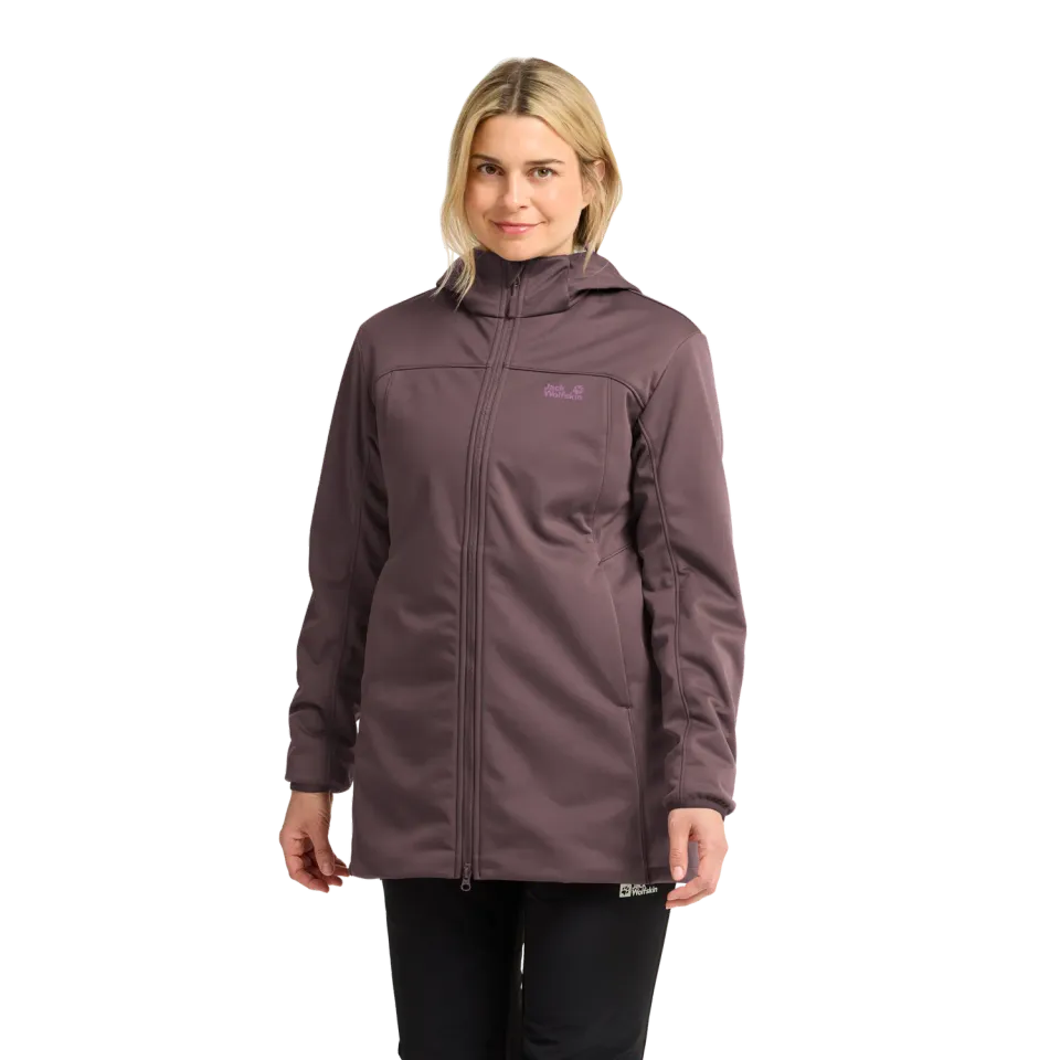 Jack Wolfskin Windhain 2 Coat W manteau femme déperlant