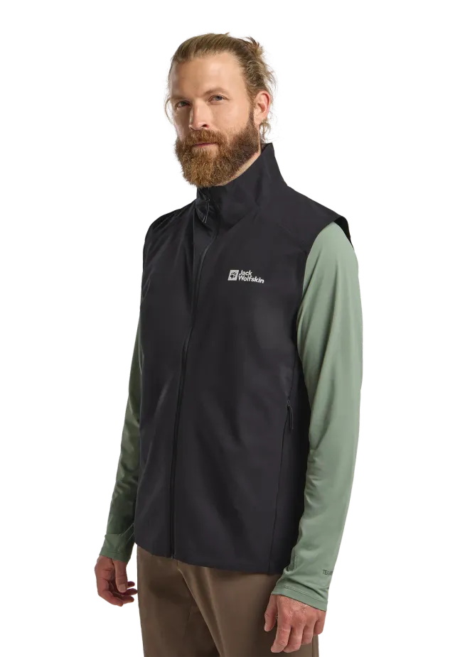 JACK WOLFSKIN PRELIGHT STRIDE VEST M gilet léger coupe-vent