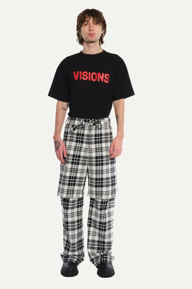 Jeanne Friot Tartan Double pantalon large M