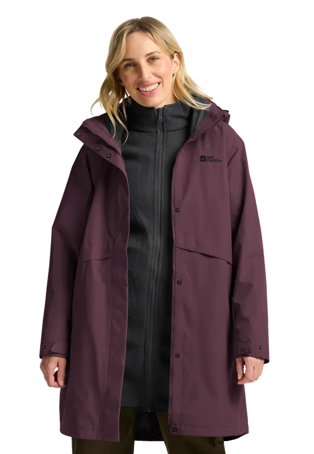 Jack Wolfskin Baylight 3in1 Coat W manteau femme imperméable