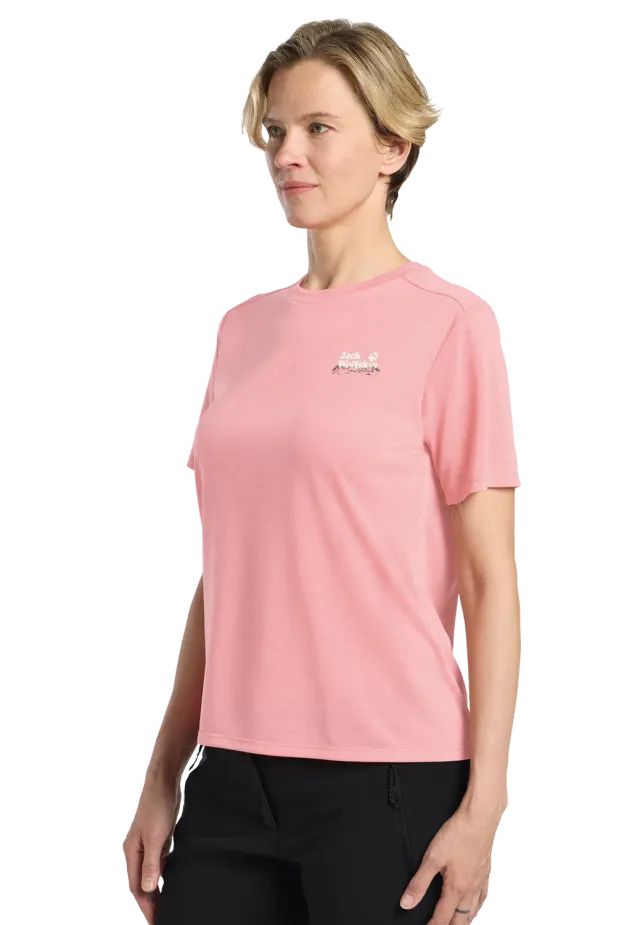 Jack Wolfskin Vonnan Graphic T t-shirt femme respirant