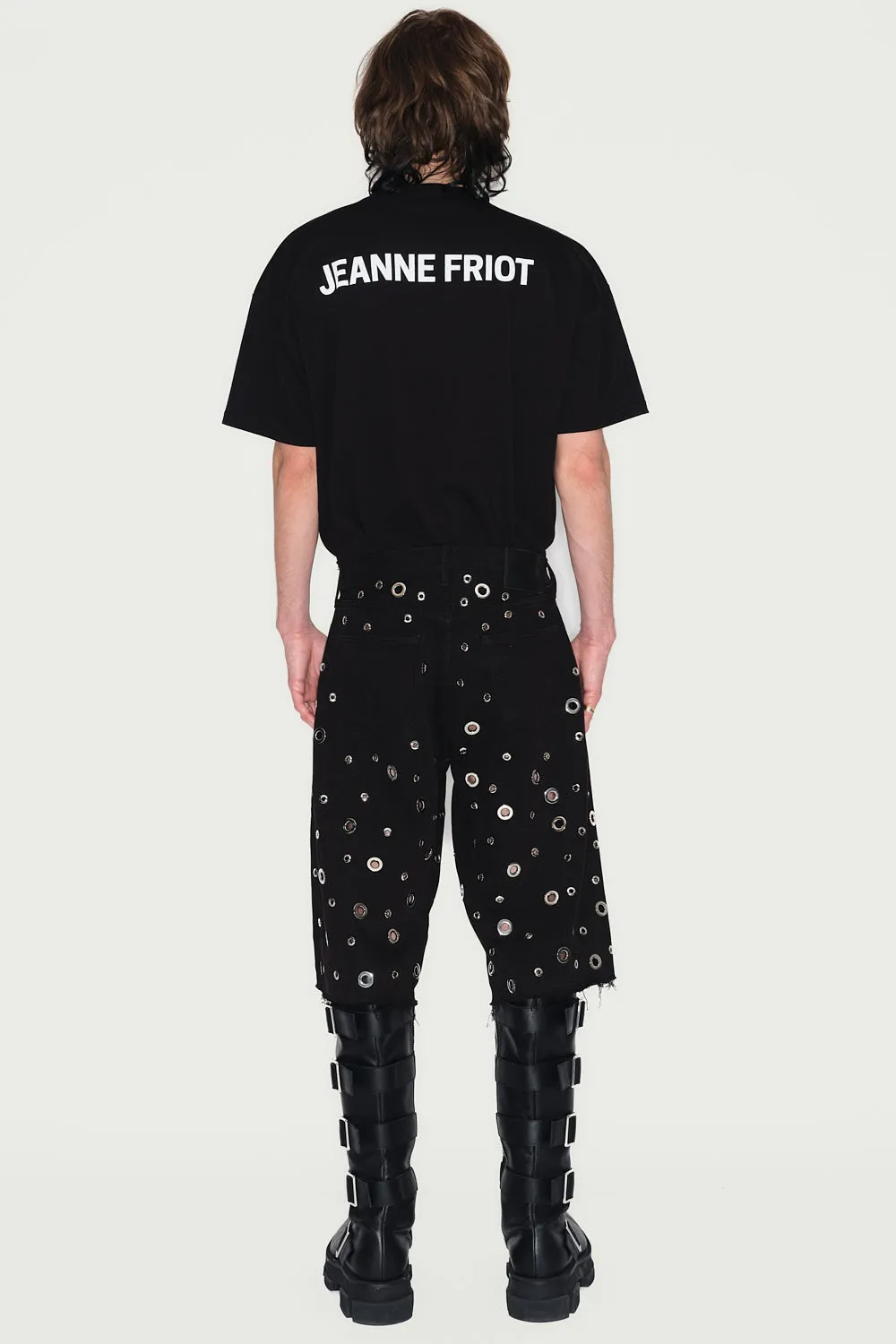 Jeanne Friot Eloi Bermuda short denim noir