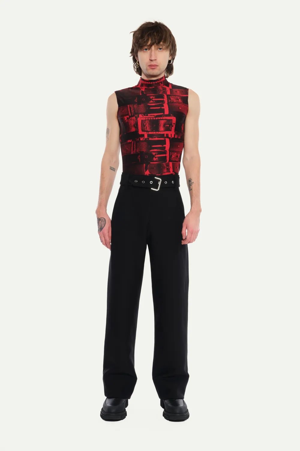 Jeanne Friot Belt Suit pantalon tailleur noir