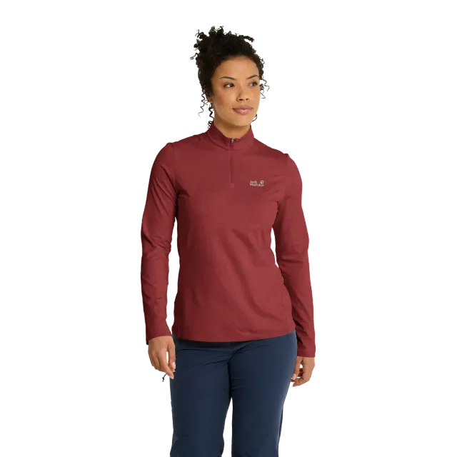 JACK WOLFSKIN TRAIL HZ W chemise femme zip