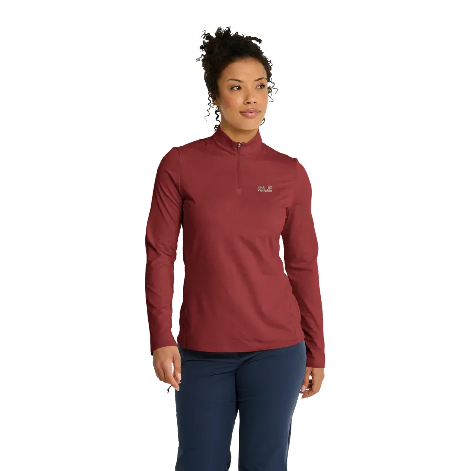 JACK WOLFSKIN TRAIL HZ W chemise femme zip