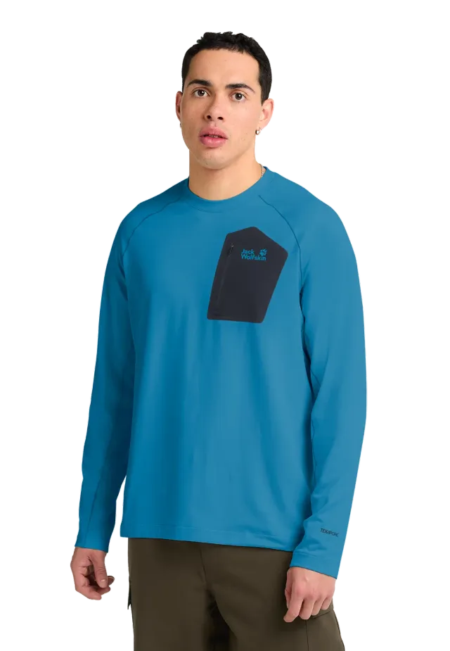Jack Wolfskin Prelight Trail Crew M pull polaire homme respirant