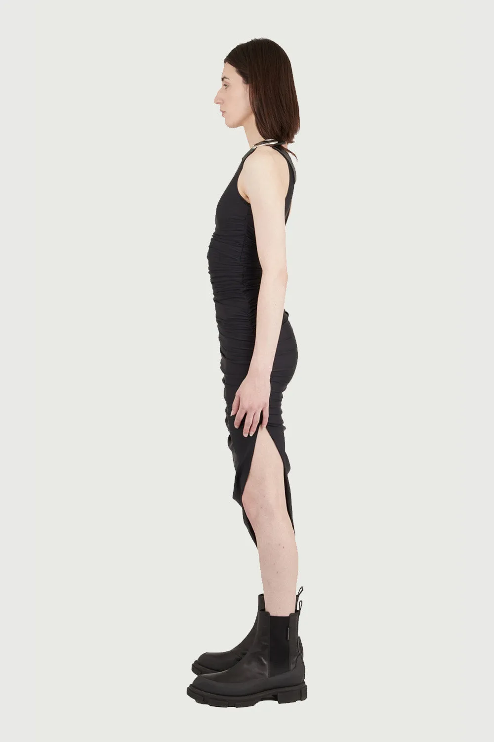 Jeanne Friot Black Pleats robe plissée noire