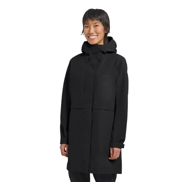 Jack Wolfskin Terraview 2L Coat manteau pluie femme mi-long