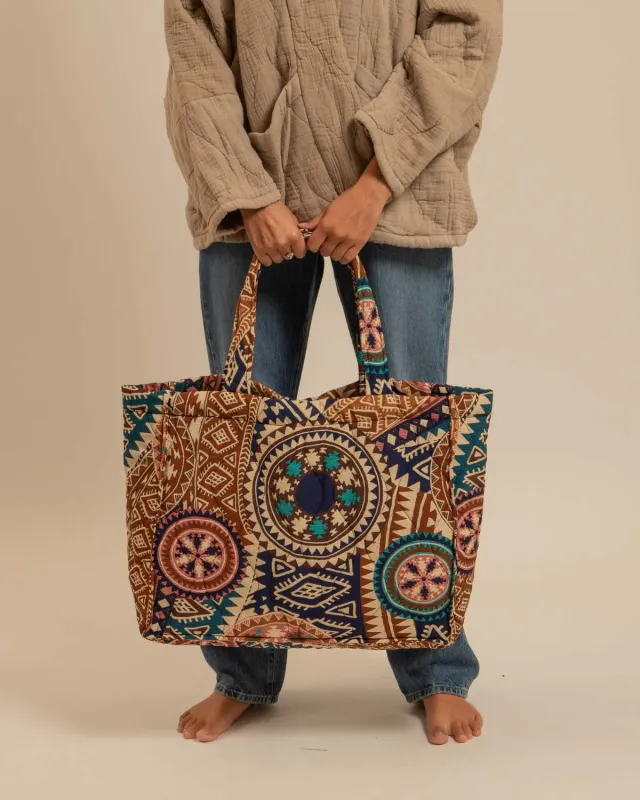 Aokyanos Philadelphie Inca sac navy matelassé