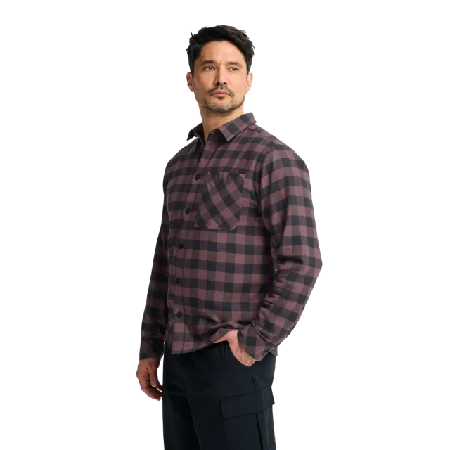 Jack Wolfskin Lite Flannel Shirt M chemise homme carreaux coton