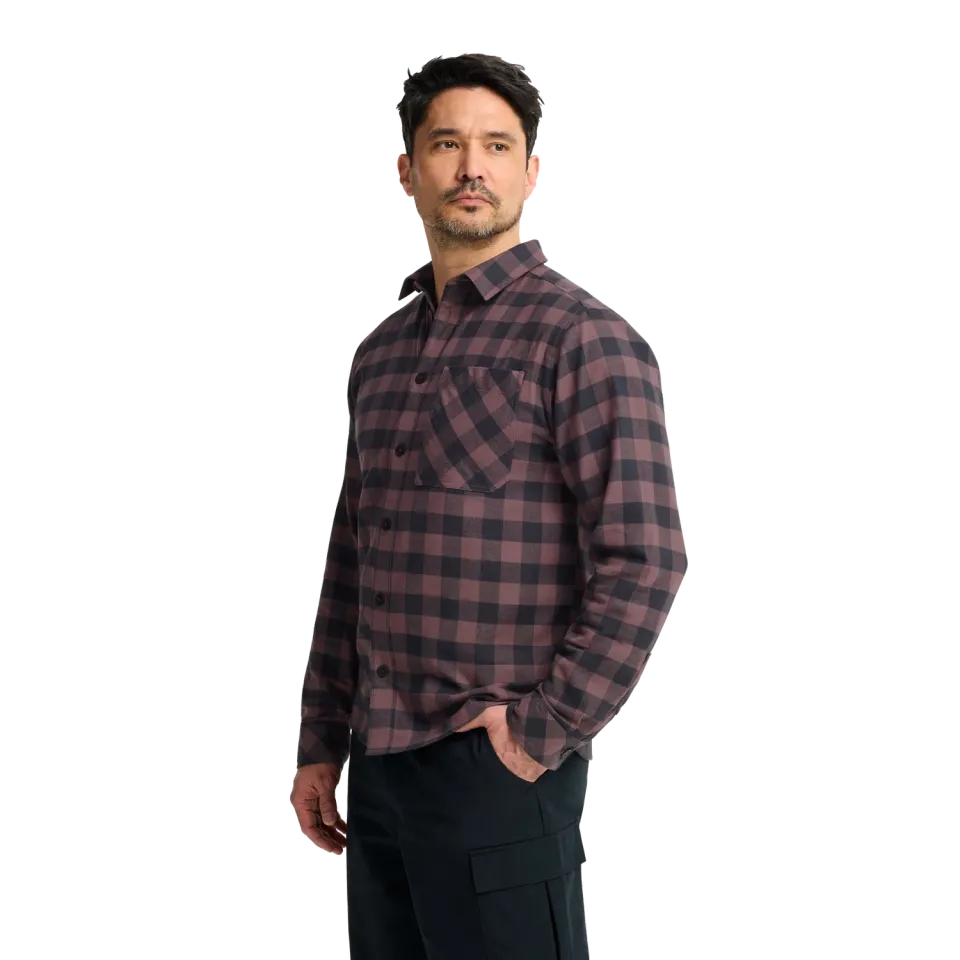 Jack Wolfskin Lite Flannel Shirt M chemise homme carreaux coton