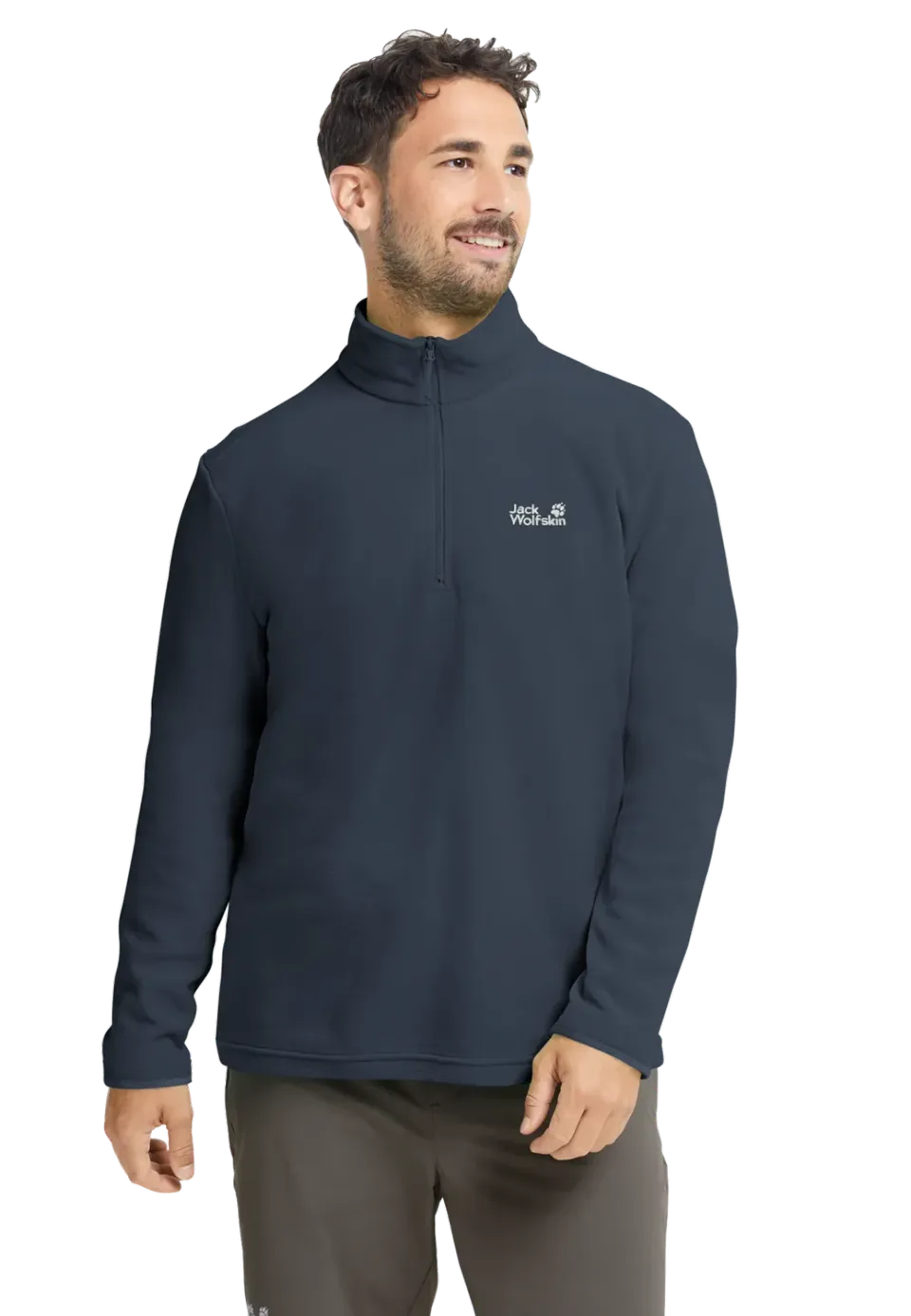 Jack Wolfskin Taunus 100 HZ M pull polaire homme demi-zip doux
