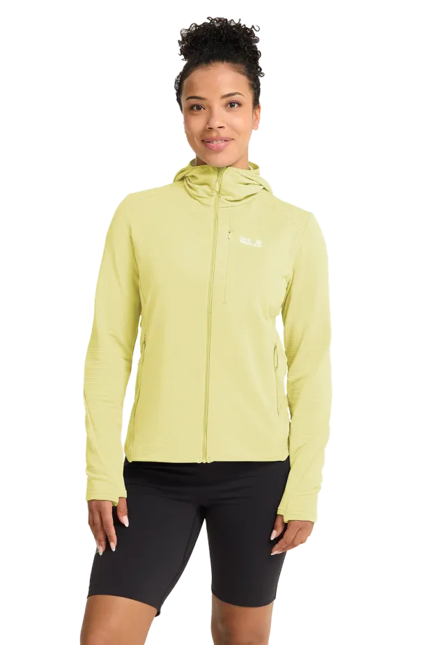 Jack Wolfskin Litestride Hooded FZ polaire femme à capuche