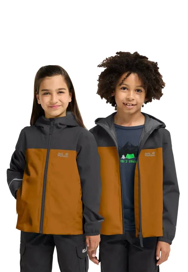 Jack Wolfskin Adventuretribe 2L Jkt veste pluie enfant réfléchissante