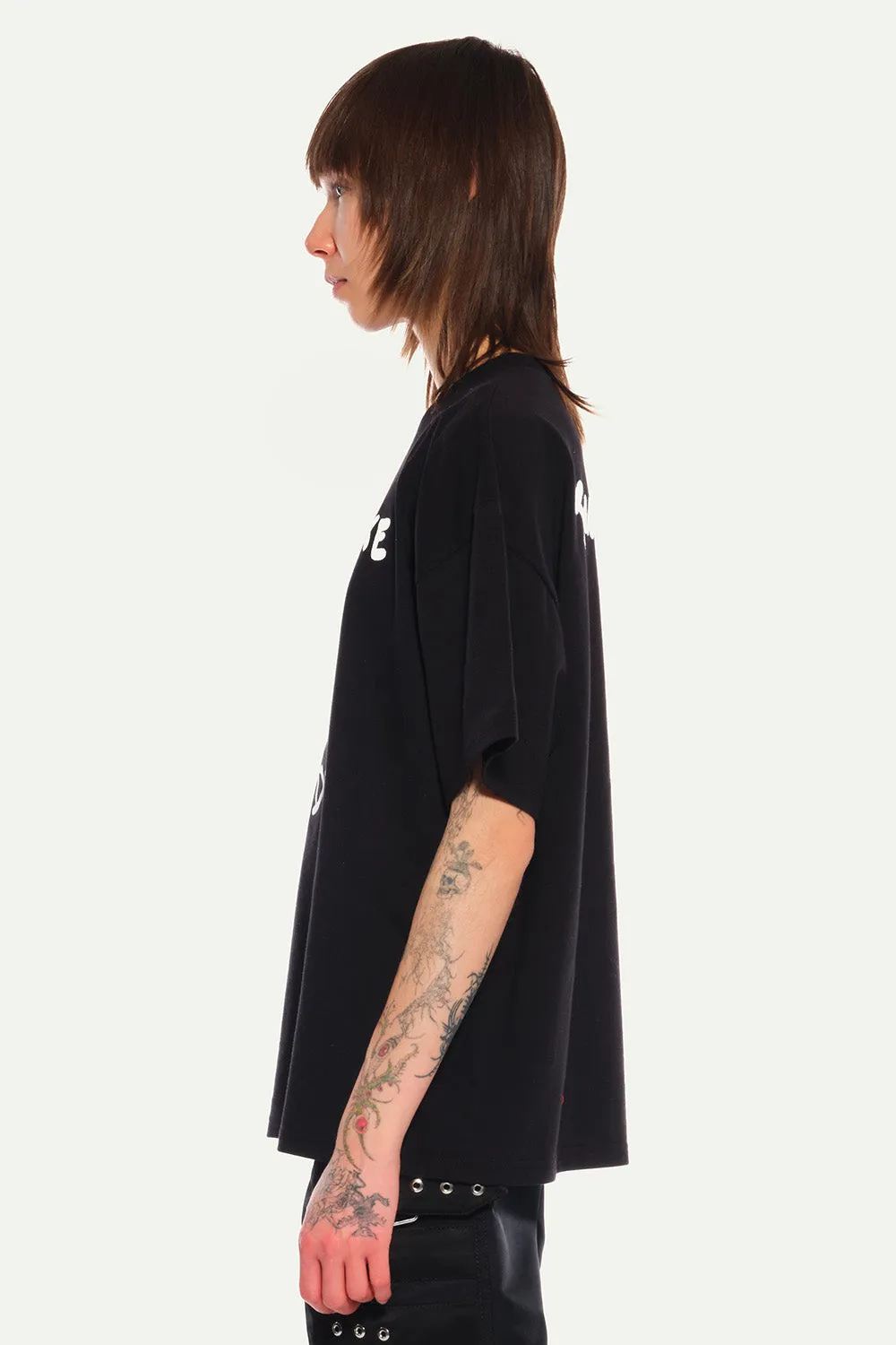 Jeanne Friot Punk tee noir slogan blanc