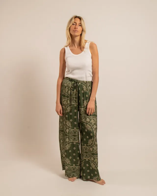 AOKYANOS Phoenix Bandana pantalon kaki fluide
