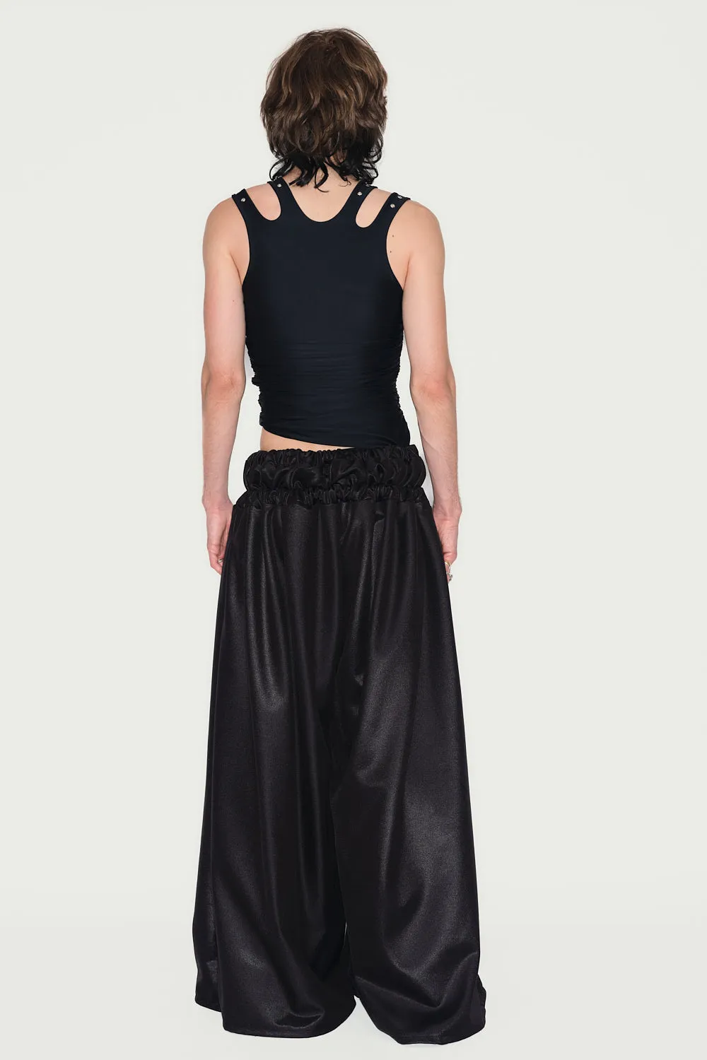 JEANNE FRIOT Shiny Pants pantalon brillant noir