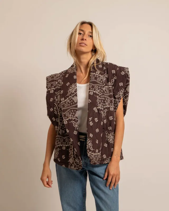AOKYANOS Brooklyn Bandanas Chocolat gilet