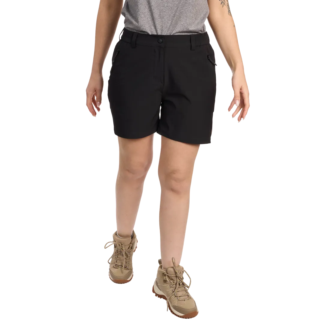Lhotse Malia short black poches zippées