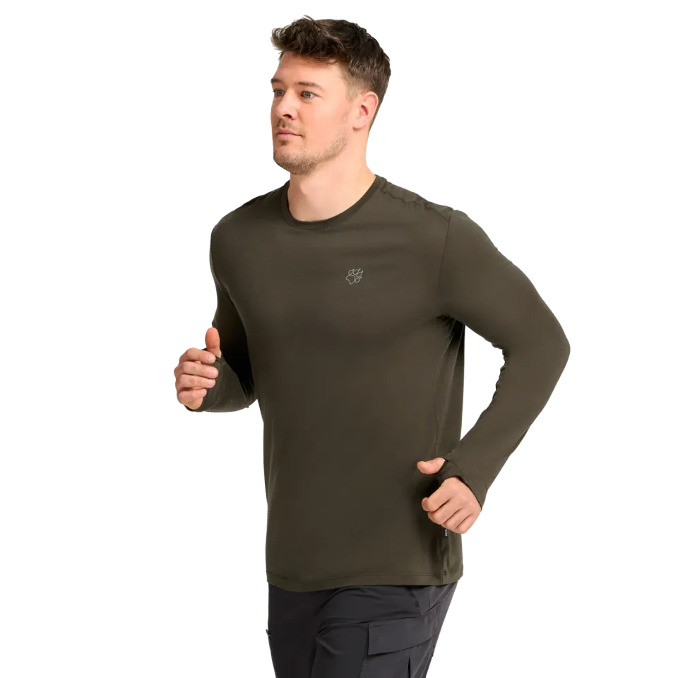 Jack Wolfskin Wool LS M t-shirt laine manches longues