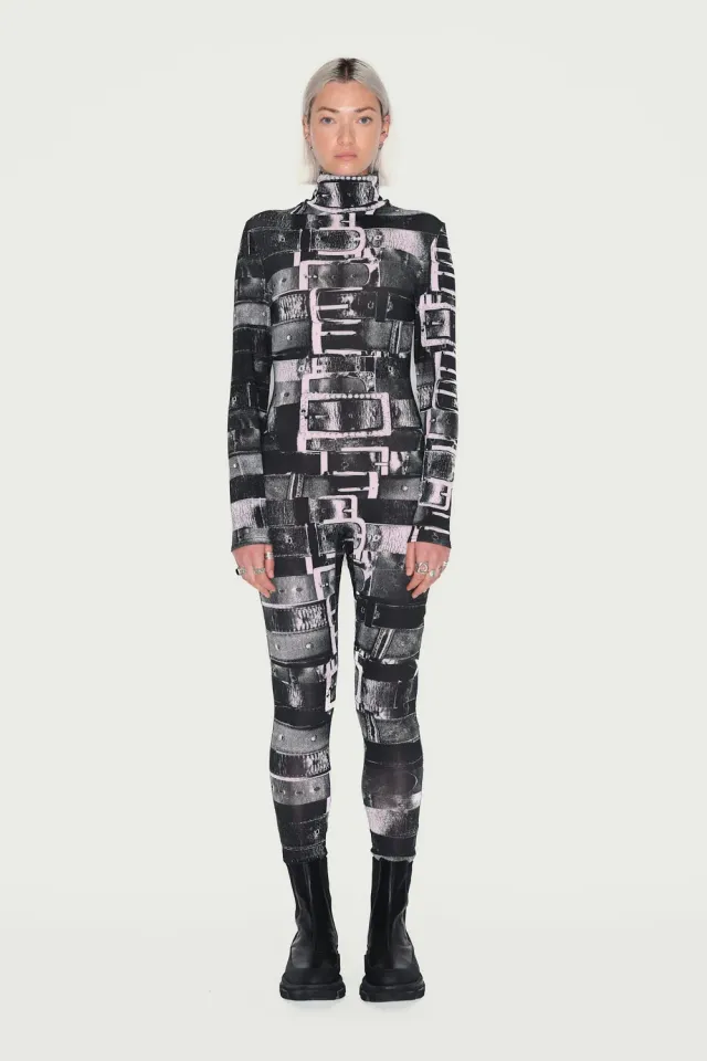 Jeanne Friot Cavaliere Jumpsuit combinaison rouge moulante