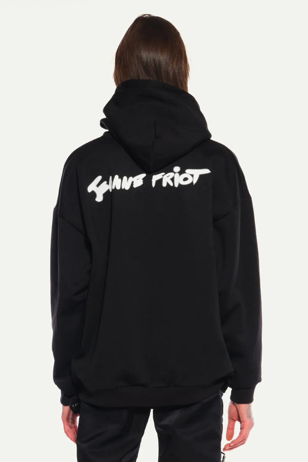 Jeanne Friot Punk hoodie rouge slogan M