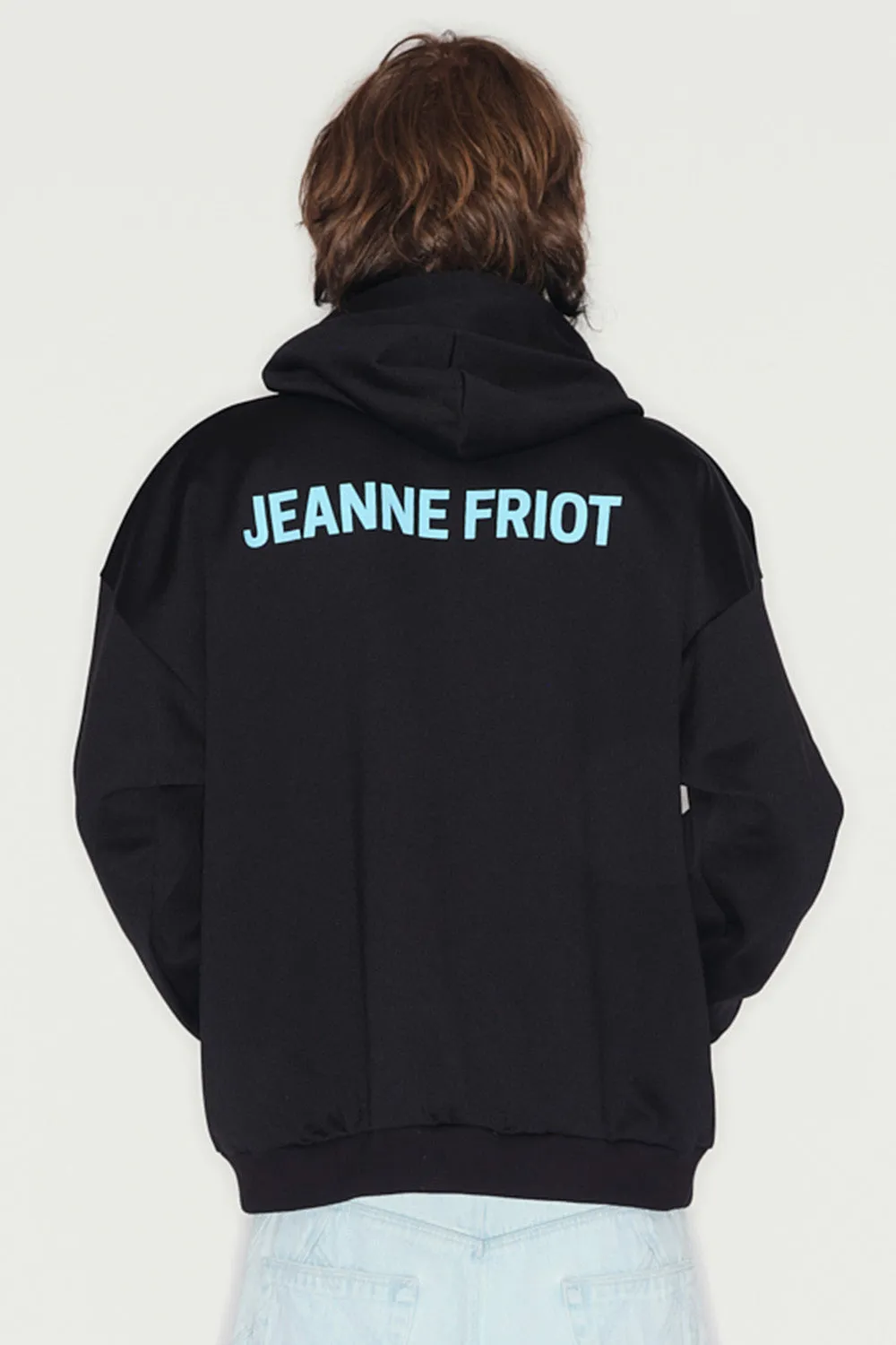 JEANNE FRIOT Peace Hoodie sweat noir peace