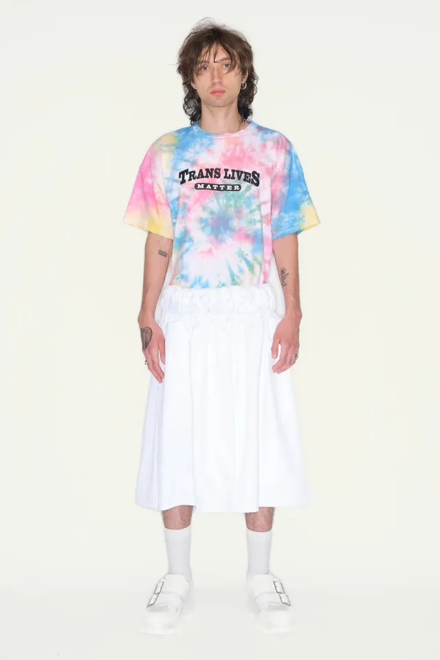 JEANNE FRIOT White Jogg Bermuda short jogging blanc oversize