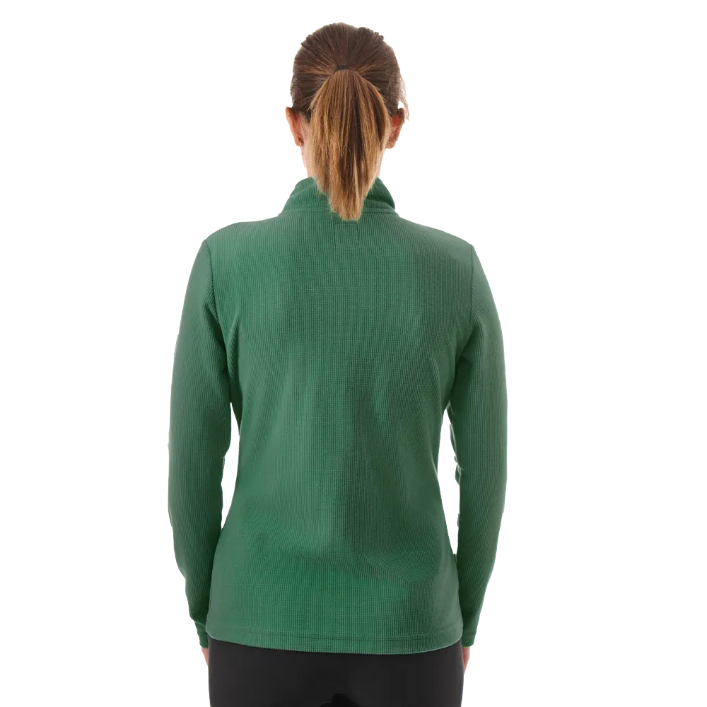 Lhotse Sofia polaire wasabi demi-zip grid